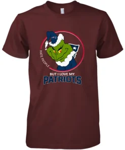 I Hate People But I Love My New England Patriots Grinch NFL Premium Men's T-Shirt 6 I Hate People But I Love My New England Patriots Grinch NFL Premium Men's T-Shirt