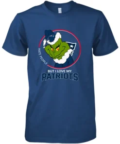 I Hate People But I Love My New England Patriots Grinch NFL Premium Men's T-Shirt 9 I Hate People But I Love My New England Patriots Grinch NFL Premium Men's T-Shirt