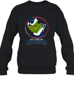 I Hate People But I Love My New England Patriots Grinch NFL Sweatshirt