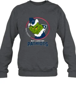 I Hate People But I Love My New England Patriots Grinch NFL Sweatshirt