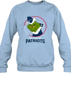 I Hate People But I Love My New England Patriots Grinch NFL Sweatshirt
