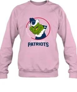 I Hate People But I Love My New England Patriots Grinch NFL Sweatshirt