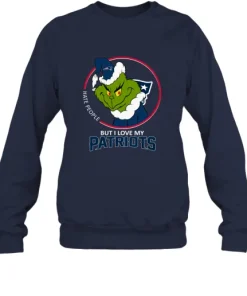 I Hate People But I Love My New England Patriots Grinch NFL Sweatshirt