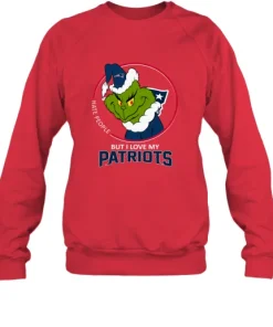 I Hate People But I Love My New England Patriots Grinch NFL Sweatshirt