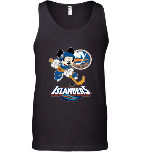 NHL Hockey Mickey Mouse Team New York Islanders Tank Top NHL Hockey Mickey Mouse Team New York Islanders Tank Top