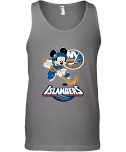 NHL Hockey Mickey Mouse Team New York Islanders Tank Top 9 NHL Hockey Mickey Mouse Team New York Islanders Tank Top
