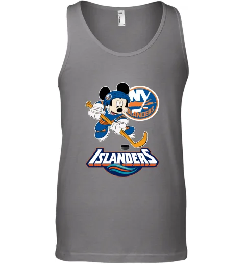 NHL Hockey Mickey Mouse Team New York Islanders Tank Top NHL Hockey Mickey Mouse Team New York Islanders Tank Top