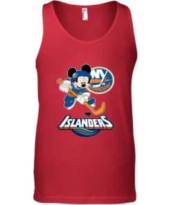 NHL Hockey Mickey Mouse Team New York Islanders Tank Top 8 NHL Hockey Mickey Mouse Team New York Islanders Tank Top