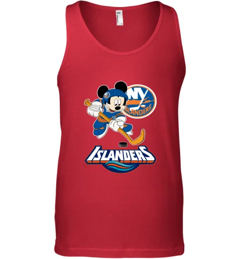 NHL Hockey Mickey Mouse Team New York Islanders Tank Top NHL Hockey Mickey Mouse Team New York Islanders Tank Top