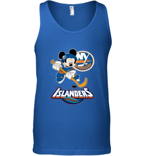 NHL Hockey Mickey Mouse Team New York Islanders Tank Top NHL Hockey Mickey Mouse Team New York Islanders Tank Top