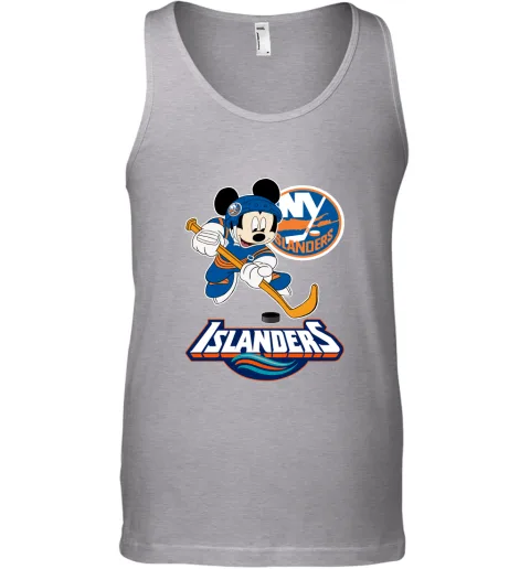 NHL Hockey Mickey Mouse Team New York Islanders Tank Top NHL Hockey Mickey Mouse Team New York Islanders Tank Top