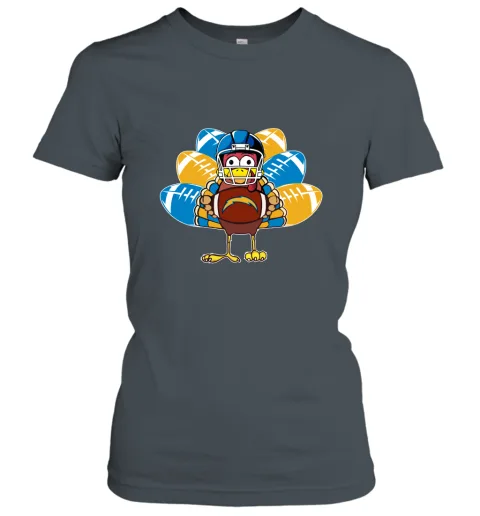 Los Angeles Chargers Turkey Football Thanksgiving Women's T-Shirt Los Angeles Chargers Turkey Football Thanksgiving Women's T-Shirt