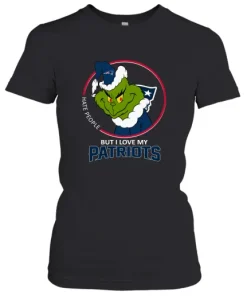 I Hate People But I Love My New England Patriots Grinch NFL Women's T-Shirt 4 I Hate People But I Love My New England Patriots Grinch NFL Women's T-Shirt