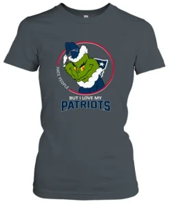 I Hate People But I Love My New England Patriots Grinch NFL Women's T-Shirt 9 I Hate People But I Love My New England Patriots Grinch NFL Women's T-Shirt