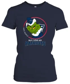 I Hate People But I Love My New England Patriots Grinch NFL Women's T-Shirt 5 I Hate People But I Love My New England Patriots Grinch NFL Women's T-Shirt