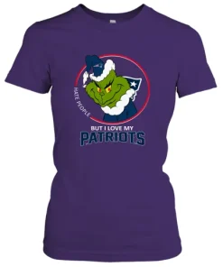 I Hate People But I Love My New England Patriots Grinch NFL Women's T-Shirt 6 I Hate People But I Love My New England Patriots Grinch NFL Women's T-Shirt