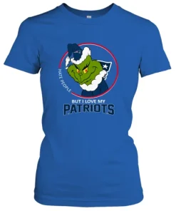 I Hate People But I Love My New England Patriots Grinch NFL Women's T-Shirt 10 I Hate People But I Love My New England Patriots Grinch NFL Women's T-Shirt